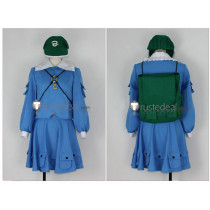 Touhou Project Nitori Kawashiro Blue Cosplay Costume