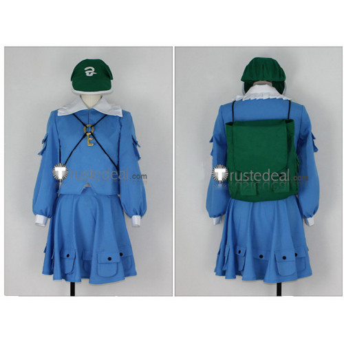 Touhou Project Nitori Kawashiro Blue Cosplay Costume
