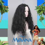 Moana Disney Movie 2016 Moana Brown and Black Curl Cosplay Wig Two Colors