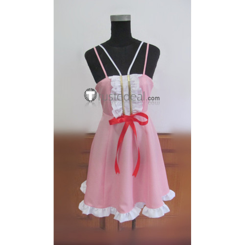 Bakemonogatari Shinobu Oshino Pink Dress Cosplay Costume