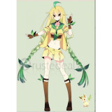 Pokemon Gijinka Leafeon Green Cosplay Costume