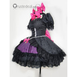 Overwatch D.Va Hana Song Black Cat Gothic Lolita Cosplay Costume