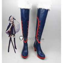 Fate Grand Order FGO Saber Artoria Pendragon Santa Alter Christmas Cosplay Boots Shoes