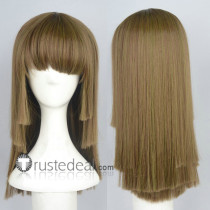 Monogatari Nadeko Sengoku Brown Black Cosplay Wig