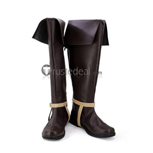 Fire Emblem Awakening Donnel Tinhead Brown Cosplay Boots Shoes