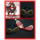 Genshin Impact Amber Mona Beidou Ningguang Earrings Mask Necklace Hat Goggles Cosplay Props Accessories