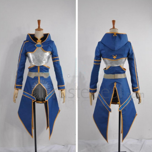 Sword Art Online Silica ALO Blue Cosplay Costume