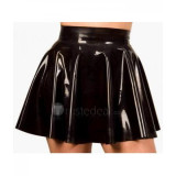 Black Natural Latex Miniskirt (RJ-99)