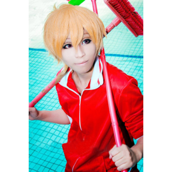 Free Iwatobi Swim Club Nagisa Hazuki Red Sports Wear Cosplay Costume