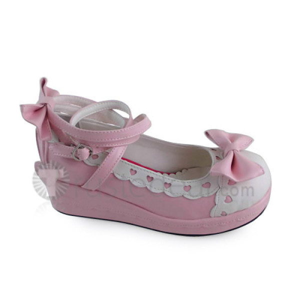 Sweet Princess Shoes Bows Hearts White Trim