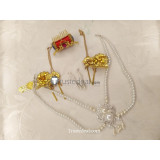 League of Legends Guqin Sona Buvelle Cosplay Headwear Necklace Earrings Accessories