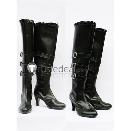 Chobits Freya Black Cosplay Boots Shoes