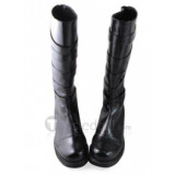 Elegant High Shaft Black Cosplay Boots