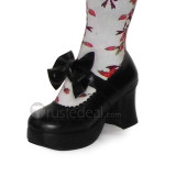 Low Heel Bow Lolita Shoes