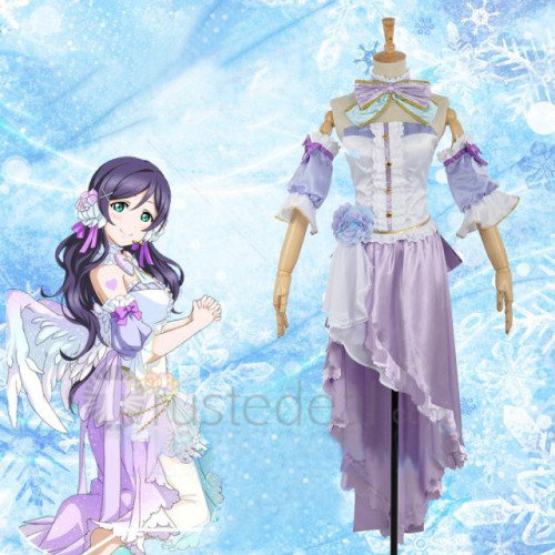 Love Live Tojo Nozomi White Valentine Day Awakening Cosplay Costume