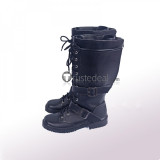 Kingdom Hearts 3 Riku Black Cosplay Shoes Boots