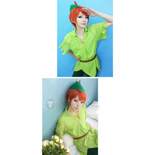 Disney Peter Pan Green Cosplay Costume1