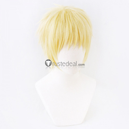 Haikyuu Kei Tsukishima Golden Blonde Cosplay Wig