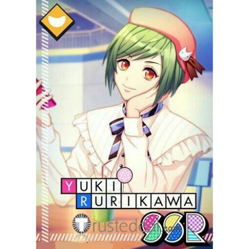 Act! Addict! Actors! A3! Summer Troupe Rurikawa Yuki Green Cosplay Wig