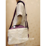 Kurokos Basketball Yosen White Purple Imitation Leather Cosplay Bag