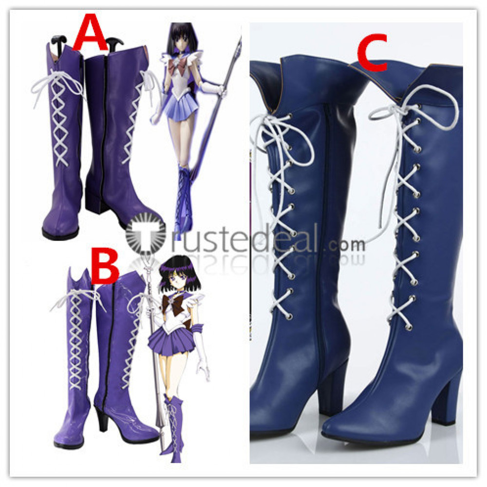 Sailor Moon Sailor Saturn Tomoe Hotaru Cosplay Shoes boots Ver shoe boot 