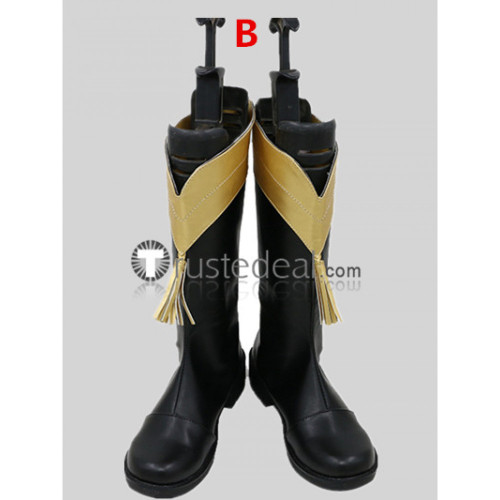 Shoujo Kageki Revue Starlight Aijou Kagura Tendou Saijou Tsuyuzaki Hoshimi Daiba Isurugi Hanayagi Black Cosplay Shoes Boots