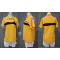 Prince of Tennis Rikkai Young Kan Yellow Uniform Summer Cosplay Costume