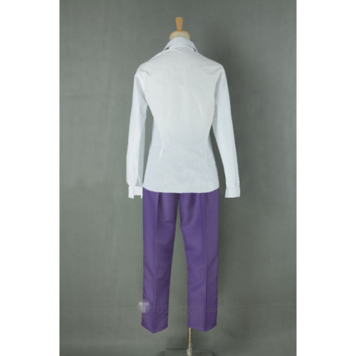 Psycho-Pass Makishima Shogo White Overcoat Purple Pants