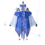 Vocaloid 2017 Snow Miku Blue Lolita Cosplay Costume