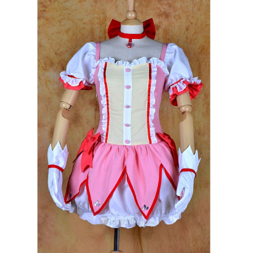 Puella Magi Madoka Magica Kaname Madoka Pink Cosplay Costume