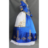 League of Legends Queen Ashe Blue Dress Cosplay Costume