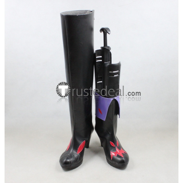 Digital Monsters Ver.S Digimon Tamers LadyDevimon Black Cosplay Shoes Boots