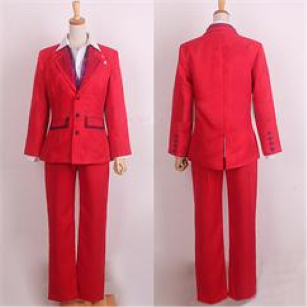 Tokyo Ghoul Shuu Tsukiyama Red Suit Cosplay Costume