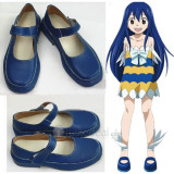 Fairy Tail Wendy Marvell Lolita Blue Cosplay Shoes