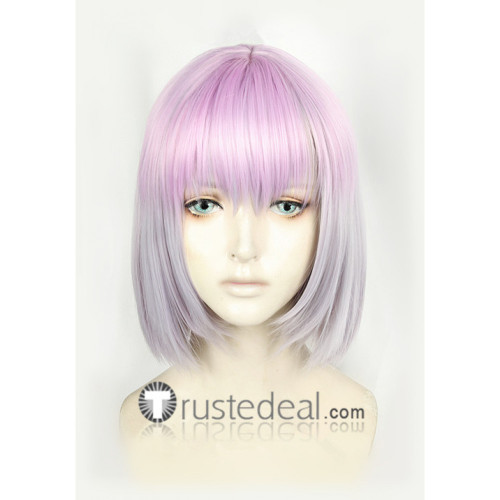 SSSS.Gridman Akane Shinjo Light Purple Silver Gradient Cosplay Wig