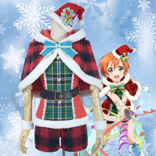 Love Live Rin Hoshizora Christmas Cosplay Costume