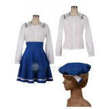 Is the Order a Rabbit GochiUsa Chino Kafu Blue White School Uniform Cosplay Costume