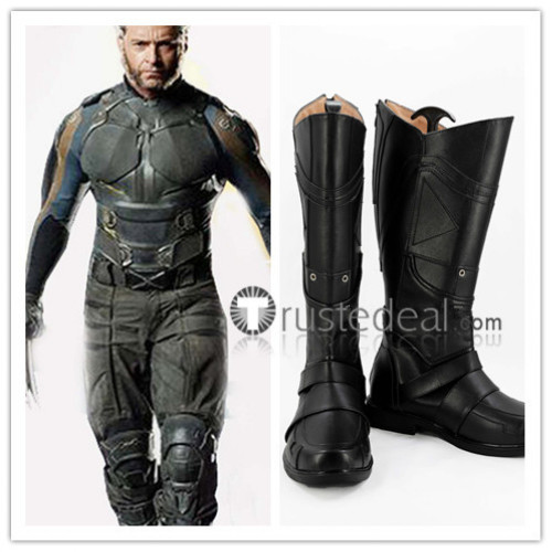 Marvel X-Men Wolverine Logan X-23 Laura Kinney Black Cosplay Shoes Boots