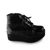 Black Straps High Platform Lolita Shoes