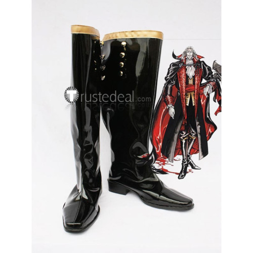 Castlevania Vampire Dracula Black Cosplay Shoes Boots
