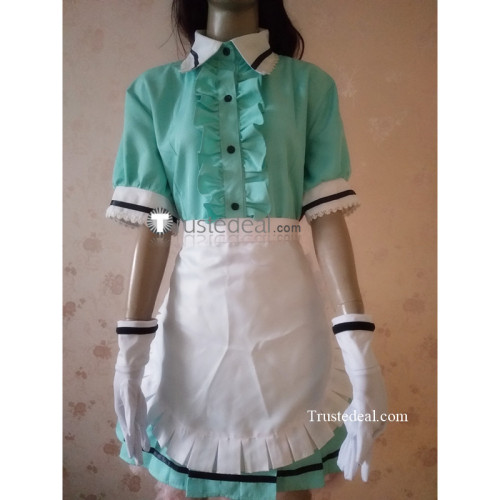 Blend S Kanzaki Hideri Green Maid Waitress Outfit Cosplay Costume