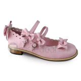 Pink Four Bows Lolita Shoes