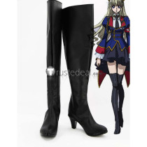 Code Geass Leila Malcal Black Cosplay Shoes Boots