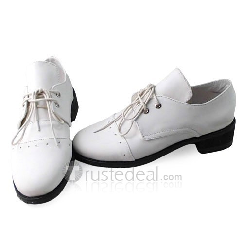 Black Butler Baron White Cosplay Shoes Boots