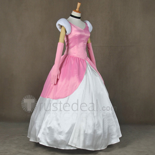 Disney Princess Cinderella Pink Cosplay Costume