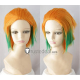 Nanbaka Samon Gokuu Styled Orange Green Cosplay Wig
