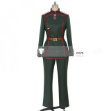 Youjo Senki Saga of Tanya the Evil Tanya von Degurechaff Viktoriya Ivanovna Serebryakov Green Military UniformCosplay Costumes