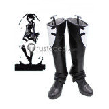 D.Gray-man Lenalee Lee Black White Cosplay Boots Shoes