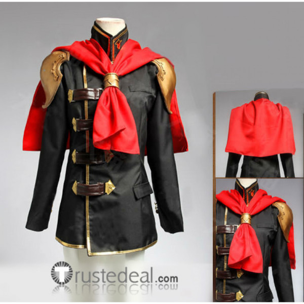 Final Fantasy Type-0 Ace Trey Black Cosplay Costume