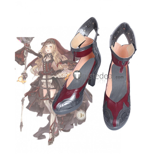 SINoALICE Little Red Riding Hood Steampunk Cosplay Shoes Boots